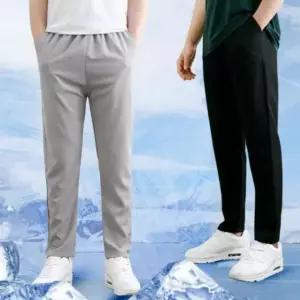 남자 여름 쿨바지 스판 정장 슬랙스 일자 밴딩 바지