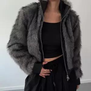 [다잇템]여자 페이크밍크 투웨이집업 레더 자켓 (43421965A)