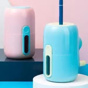 [문구/오피스] 델리 투톤 파스텔 오토피드 수직 연필깎이 랜덤 VB102 연필깎이 연필깍기