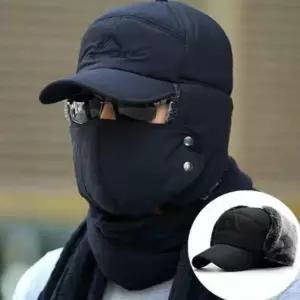 [옷자락] 남자 여자 귀달이 마스크탈부착 방한 캡모자