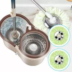 물걸레막대 CRS428U0 통돌이 회전 바닥 밀대청소기 걸레 2장