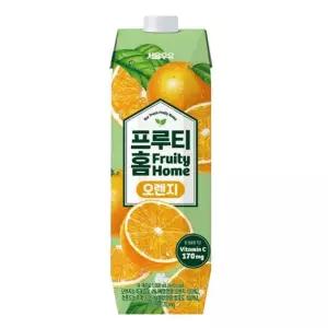 서울우유 프루티홈 오렌지 주스 1000mlx9개