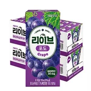 서울우유 리이브포도190mlx48개