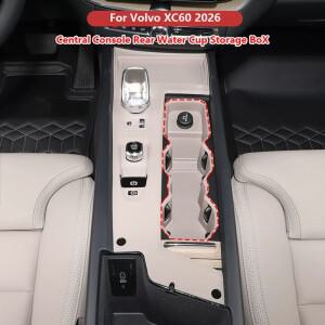 볼보 XC60 2026 인테리어 액세서리 자동차 중앙 콘솔 후면 워터 컵 보관함