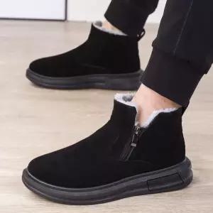 남성 스웨이드 겨울 방한화 털부츠 털신발 털운동화