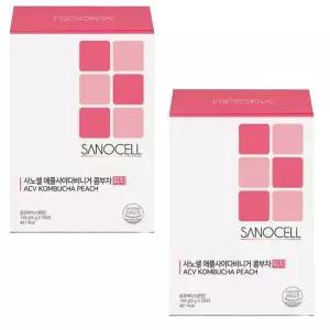 [셀러허브]사노셀 애플사이다비니거 콤부차 피치맛 28포 x 2박스 (S30669372)