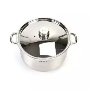 인덕션겸용 삼중바닥 스텐 곰솥 양수냄비 32cm 탕 국 찜통