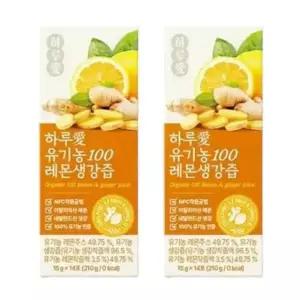 [셀러허브][단비] 하루애 레몬생강즙 15g 14포 x 2개 (S39239720)