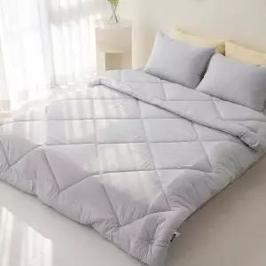 더크린 클라우드케어워싱 이불패드세트SS파스텔그레이