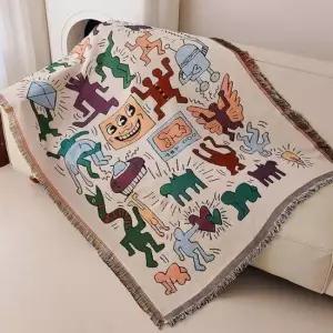 캠핑러그 쇼파커버 춤추는사람 130x180