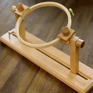 수틀 스탠드 프레임 단일 틀 수공예 고정 원목 거치대