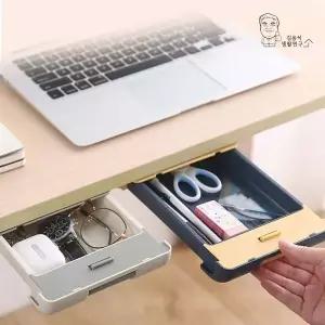 듀올 YKV316O3 슬라이딩 수납장 틈새 책상정리 미니서랍 부착식