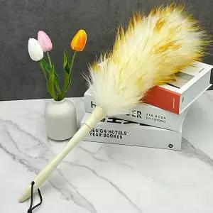 천연 FKU267Q9 양모 먼지 털이 소 총체 총채 흡착 제거 쓸개 피규어 붓 이불 털이개 책상 양털 틈새 집 청