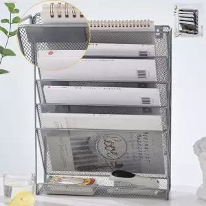 철제 RAB983N4 5단 파티션 수납포켓 선반 걸이 사무실 서류