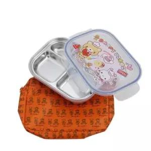 유아 스텐 잠금형 도시락 커버 바닥 어린이 도시락통 아동 이중