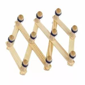 도깨비 DNS692X7 원목 자바라 옷걸이 논슬립 나무 행거 걸이 후크 벽