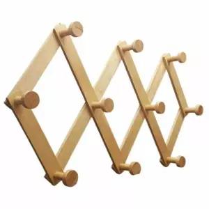 아트 UQP664M2 원목 자바라 벽 옷걸이 나무 행거 걸이 특대 벽부착