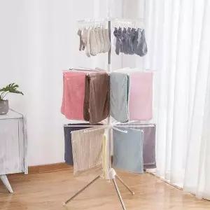 3단 ASI874F8 대형 빨래 건조대 아기 수건 양말 걸이 아파트