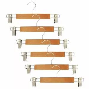 영스타 HEW360F4 길이조절 원목 바지걸이 6개 옷걸이 치마걸이