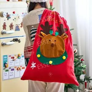 산타할아버지 선물주머니 빨간 장식 산타복장 꾸러미 선물포대 크리스마스