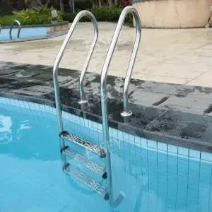 수영장 풀장 사다리 간이 야외 130cm 2단 워터 풀빌라 계단 발판 난간