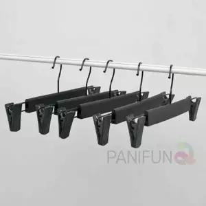 바지걸이 XSO813U8 5P 블랙 집게형바지걸이 옷장바지정리 공간활용옷걸이 바지수납 청바지걸이