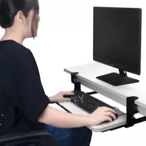 키보드 트레이 테이블 거치대 부속품 책상 레일 선반 슬라이드 받침대