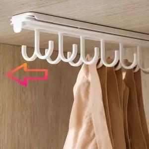 장만A763 SLY902Y7 더블7 후크 슬라이딩 속옷걸이 양말걸이 넥타이 모자 스카프걸이 소품걸이