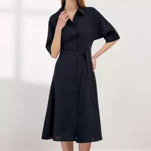 갤러리아 [SHES MISS]카라넥플레어벨티드원피스(262OP201)