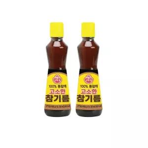 오뚜기 고소한 참기름 320ml 2개