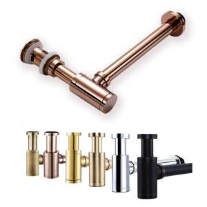 트랩커버 싱크 팝업 사이펀 유로 Mordern 고정 장치와 욕실 트랩 드레인 리노베이션을위한 블랙 호스