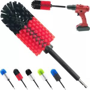 휠 브러시 소프트 드릴 클리너 자동차 휠용 고밀도 및 내구성이 뛰어난 바퀴 림 엔진 배기용 타이어 청소