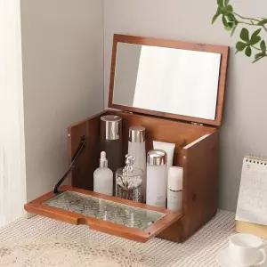 수납함 화장품경대 거울 앤틱 레트로 미니경대 정리대