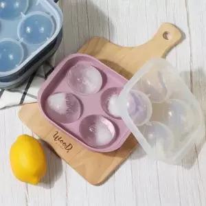 얼음보관통 얼음틀 타원형 4구 얼음볼 왕얼음 동그란 아이스큐브