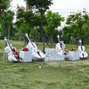 피아노 모형 그랜드피아노 꾸미기 장식품 정원 가짜 조형물