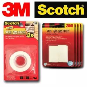 SCOTCH VHB 스카치 4배강력 양면테이프 2종택 3M