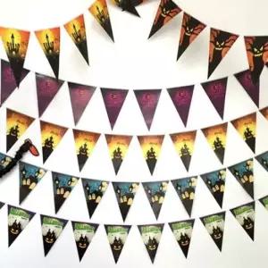 파티소품 할로윈 파티 인테리어 장식 데코 삼각 가랜드 벽장식