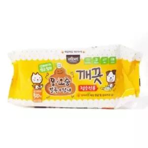 에티펫 똥오줌 얼룩냄새깨끗청소티슈 50매 강아지배변