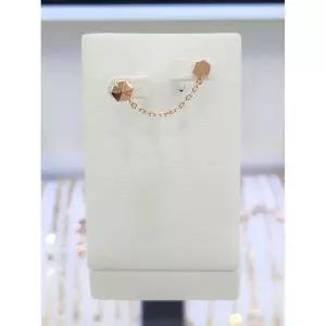 [하프클럽/] 세이브존05 14k 금 육각이어커프연결피어싱 GGX5-0530