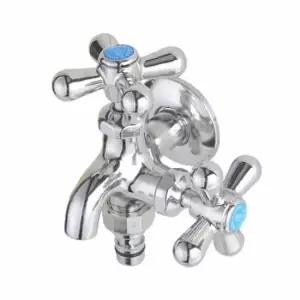 두갈래다용도꼭지 수전 수도꼭지 세탁기 베란다 욕실