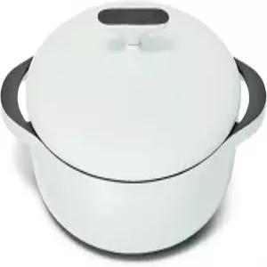 캐러웨이 에나멜 주철 브 - 3.5 qt 팬 3겹 코팅 조미료 필요 없음 모든 스토브탑과 호환 오븐 안전 영원한