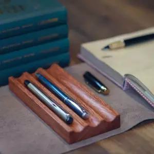 원목 만년필 트레이 샤프 다용도 우드 월넛 연필꽂이