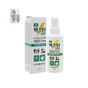 벅스탄 모기기피제 120ml x 레몬향 1개 모기 권연벌레