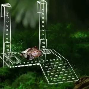 쉼터 일광욕대 플라스틱 건조대 거북이육지 은신처 대형 용품 휴식처 놀이터 입체 어항 수조