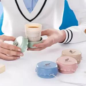 휴대용 등산 캠핑 아웃도어 접이식 폴딩 컵 물컵 CC