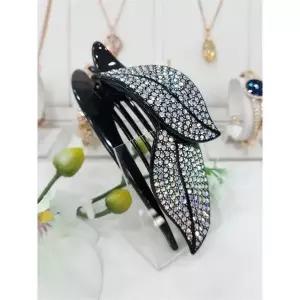 [하프클럽/ 주얼리] 세이브존05 프랑스 스와로브스키 나뭇잎 대 집게핀(AB) RD