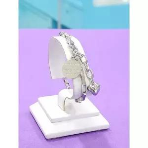 [하프클럽/ 주얼리] 세이브존05 P 명품식 러브 코인 팔지(화이트골드컬러)0 RD