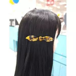 [하프클럽/ 주얼리] 세이브존05 프랑스 슬림 리본 포인트 자동핀(호피) RRDD240