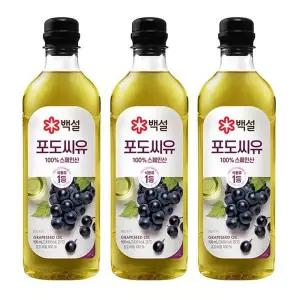 백설 포도씨유 900ml 3개 (1세트)CL