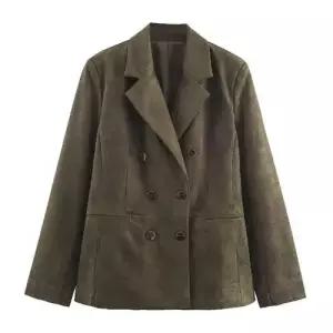 그린 여사친 겨울 더블 정장자켓 아이템 칠부 여장 코트 트렌디 가죽 비 HT4